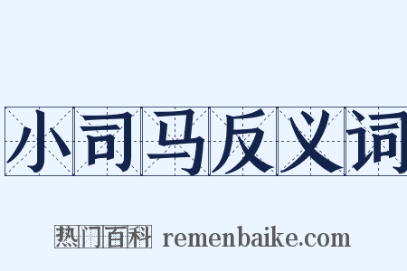 小司马反义词是什么意思的图片